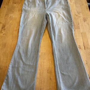 Old Navy Blue Flare Wide Leg Jeans